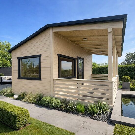 Moduļu māja ar terasi Košrags