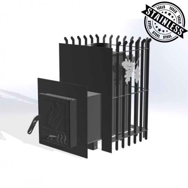 Nerūsējošā tērauda pirts krāsns Etna 18 INOX